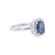 Beautiful in Blue Sapphire and Diamond Ring Online Sale