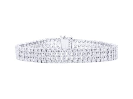 Opulent Diamond Tennis Bracelet For Sale