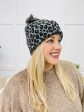 Leopard Print Pom Pom Beanie- Multiple Colors! Supply