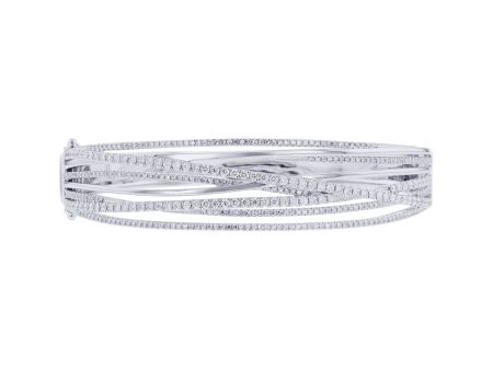 Elsa Diamond Bangle Bracelet on Sale