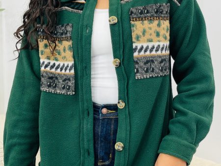 Never Slowing Down Jacket In Hunter Green Online Sale