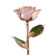 Frosted Lilac Rose Gold Dipped Rose For Sale