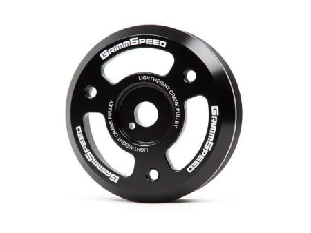 GrimmSpeed Lightweight Crank Pulley Black 2015-2021 WRX   2013-2021 BRZ   2013-2016 FRS   2017-2021 GT86   2014-2018 Forester XT Online now