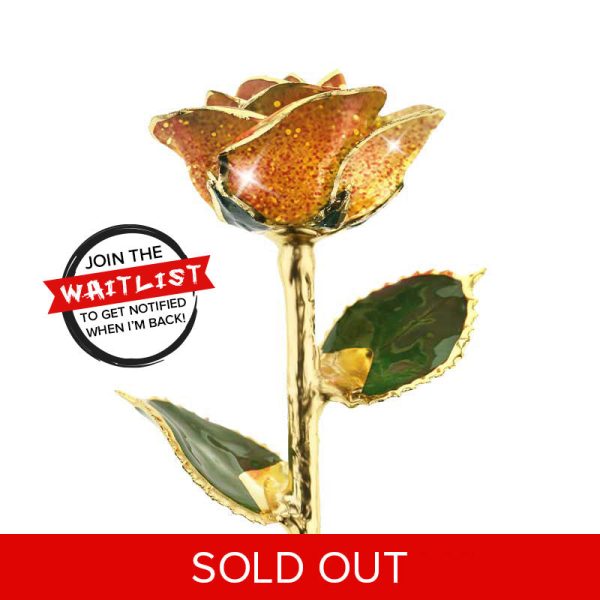 Just Peachy 24kt Gold Dipped Rose Online Hot Sale