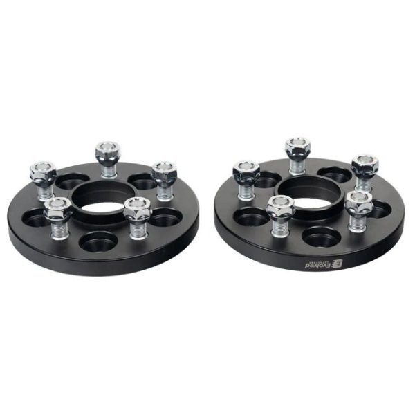 Evolved Wheel Spacers Pair Black 20mm 5x100 2002-2014 WRX   2004 STI   BRZ   FXT   LGT Sale