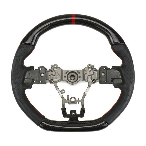 FactionFab Steering Wheel Carbon and Leather 2015-2021 WRX   2015-2021 STI Online Hot Sale