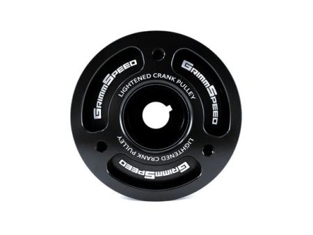 GrimmSpeed Lightweight Crank Pulley Black 2002-2014 WRX   2004-2021 STI   2005-2009 Legacy GT   2004-2013 Forester For Cheap