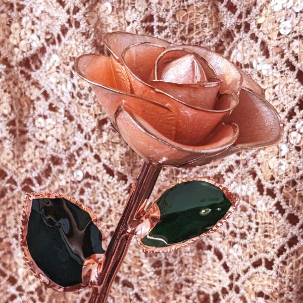 I Love You Rose Gold Dipped Rose Online Hot Sale