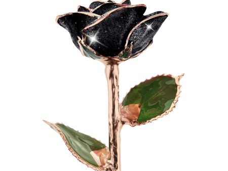 Black Diamond Rose Gold Dipped Rose Online