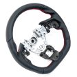 Molded Innovations OEM Plus Style Perforated Leather Steering Wheel w  Red Double Stitch 2022-2024 WRX Online Hot Sale