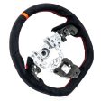 Molded Innovations OEM Plus Style Suede Steering Wheel w  Red Double Stitch and Red Stripe 2022-2024 WRX Cheap