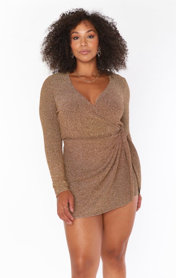 Stage Skort Dress ~ Gold Shimmy Shine For Sale