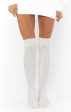 Cozy Cable Knit Socks ~ Ivory Online Hot Sale