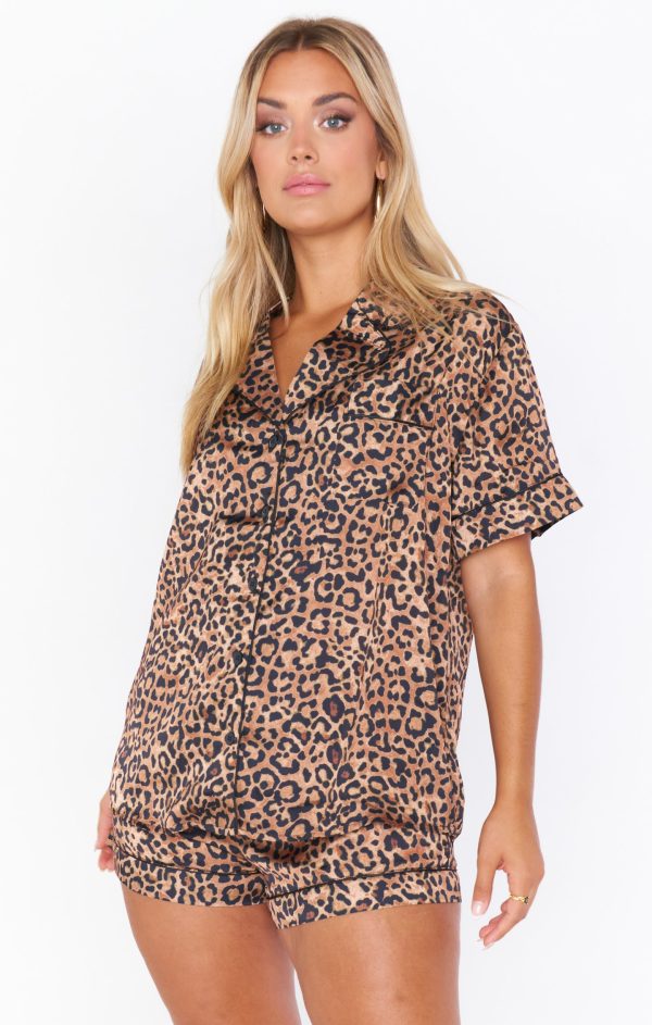 Slumber PJ Set ~ Wild Cheetah Fashion