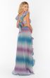 Francie Ruffle Dress ~ Ombre Metallic Crinkle Hot on Sale