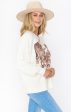 Simon Pullover ~ Cream Dancing Tiger Graphic Online Sale