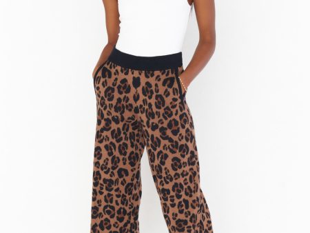 Samson Lounge Pants ~ Leopard Knit Online now