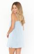 Happily Ever Top Slip ~ Steel Blue Luxe Satin Online Sale