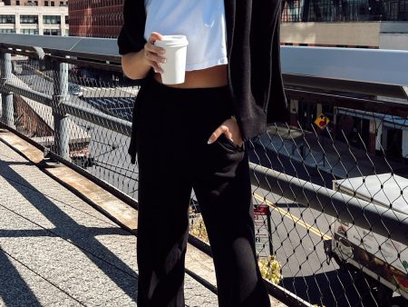 Samson Lounge Pants ~ Black Knit on Sale