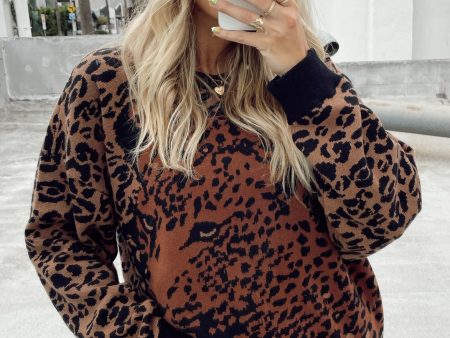 Scout Sweater ~ Leopard Knit Cheap